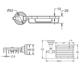 Мыльница Rose RG1104Q бронза Мыльница Rose RG1104Q бронза