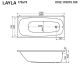 Гидромассажная ванна Whitecross Layla 0102.170075.100.RELAX.GL 170x75см Relax золото