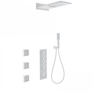 Душевой комплект Wonzon & Woghand WW-D4100-MW с термостатом белый матовый Душевой комплект Wonzon & Woghand WW-D4100-MW с термостатом белый матовый