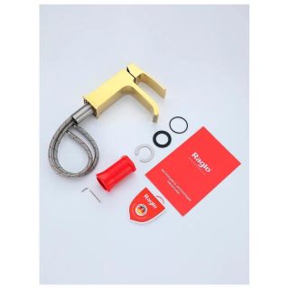 Смеситель для раковины Raglo R02.10.23 золотой сатин