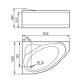 Акриловая ванна Gemy G9009 B L 150x100x60 Акриловая ванна Gemy G9009 B L 150x100x60