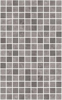 Декор Kerama Marazzi MM6361 Гран Пале серый мозаичный глянцевый 25x40x0,8