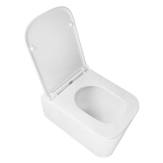 Унитаз подвесной Azario Bacio AZ-5103T-WHT безободковый торнадо белый