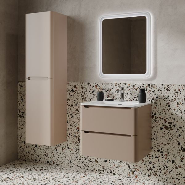 Подвесная тумба с раковиной IDDIS Edifice EDI60C0i95K 60см капучино