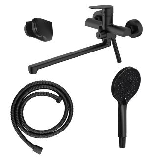 Смеситель для ванны Azario Alanti AZ-K1732B чёрный матовый