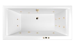 Гидромассажная ванна Whitecross Savia Duo 0103.170080.100.SMART.GL 170x80см Smart золото