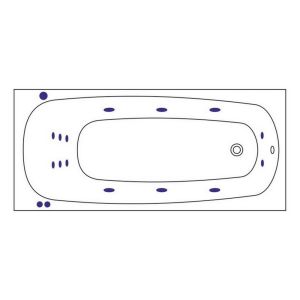 Гидромассажная ванна WHITECROSS Layla 0102.180080.100.SMART.WH 180x80 см Smart белый