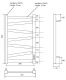 Полотенцесушитель электрический Point Феникс PN15858B П7 50x80см чёрный