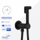 Гигиенический душ со смесителем Ceruttispa БРАЙС SHB (BRAIES SHB) CT12120 чёрный матовый