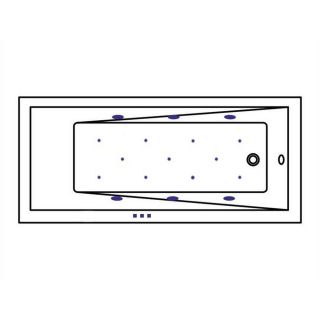 Гидромассажная ванна WHITECROSS Wave 0101.170070.100.RELAX.WH 170x70 см Relax белый