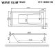 Гидромассажная ванна Whitecross Wave Slim 0111.180080.100.NANO.CR 180x80см Nano хром