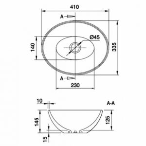 Раковина чаша Maretti EN13NS87-985, серая