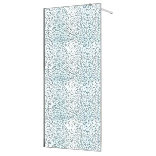 Душевая перегородка Azario Walk-in AZ-275-120-CH-CBR 120 см профиль хром битое стекло