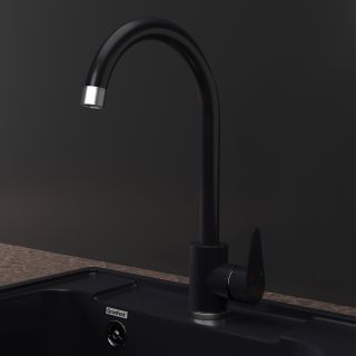 Смеситель для кухни GranFest GF-Z-5412 черный