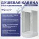 Душевая кабина Niagara Promo P100/70/26R/MT/BK 100x70 см без крыши профиль белый стекло матовое