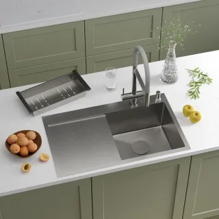 Кухонная мойка RoxenBath Vespa 78 560230-70R правосторонняя сатин