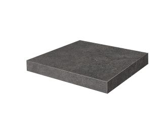 Ступень Kerama Marazzi KM8080G0061RGCA клееная угловая Портленд антрацит матовый обрезной 33x33x0,9