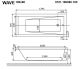 Гидромассажная ванна Whitecross Wave 0101.180080.100.SOFT.BR 180x80см Soft бронза