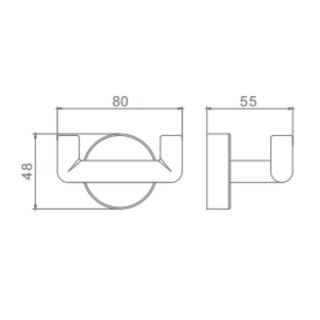 Крючок Raglo R320.052.03 золотой сатин