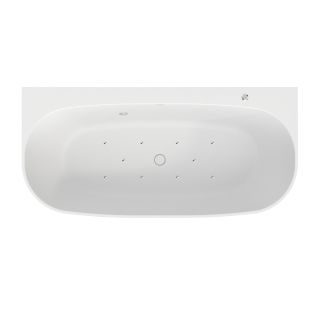 Ванна из искусственного камня Whitecross Make Aero 0219.170080.200.AERO.CR 170x80 см хром