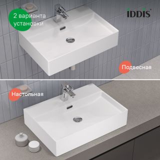 Раковина IDDIS Билд (Bild) BILWS60i27 60 см белый