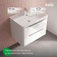 Тумба с раковиной IDDIS Клауд Икс (Cloud X) CLX80W0i95K 80 см белый
