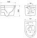Подвесной унитаз Point Вега PN41711 безободковый белый