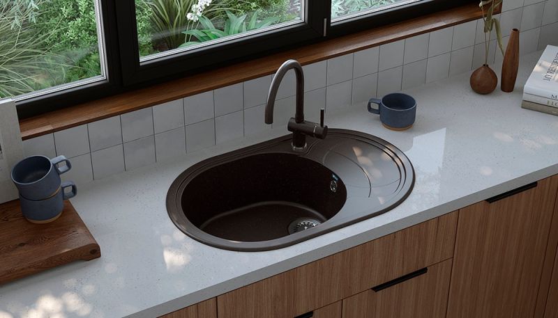 Смеситель для кухни Ulgran Classic Ulgran 021(304) нержавеющая сталь