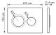 Комплект Berges 4в1 043302: инсталляция NOVUM 525 кнопка O3 хром глянец унитаз EGO XL Rimless сидение Okus Slim SO