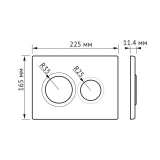 Комплект Berges 043379 инсталляция NOVUM 525 кнопка O1 унитаз VITA Rimless