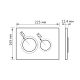 Комплект Berges 043380 инсталляция NOVUM 525 кнопка O2 унитаз VITA Rimless