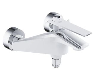 Смеситель для ванны Rose R1302F белый/хром Смеситель для ванны Rose R1302F белый/хром