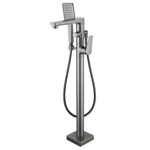 Напольный смеситель для ванны Lemark Bronx LM3744GM графит