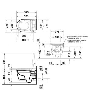 Унитаз Duravit Starck F 650000012004320 подвесной белый
