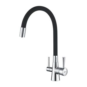 Смеситель для кухни Lemark LM3075C085 с фильтром Basic для очистки воды от хлора и вредных примесей хром