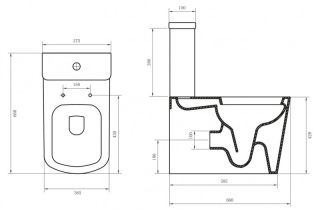 Чаша напольного унитаза BelBagno Albano BB120CPR Чаша напольного унитаза BelBagno Albano BB120CPR