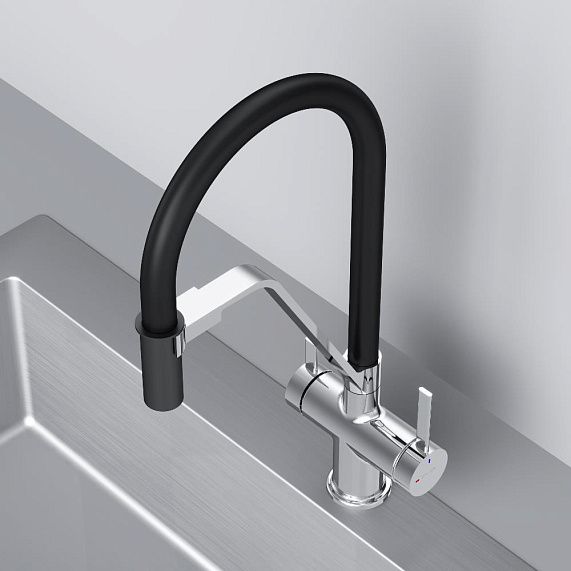 Смеситель для кухни Am.Pm Func F8F07802 черный хром