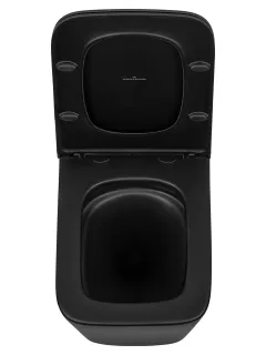 Унитаз подвесной Wonzon & Woghand Rona WW-UP2216-MB безободковый чёрный матовый