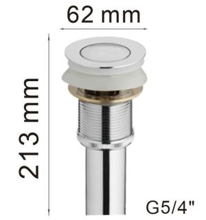Донный клапан Haiba HB66-2 хром Донный клапан Haiba HB66-2 хром