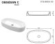 Раковина Whitecross Obsidian C 0735.065035.100 65см белый глянец