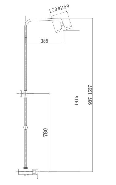 Душевая стойка Haiba HB2421 белый