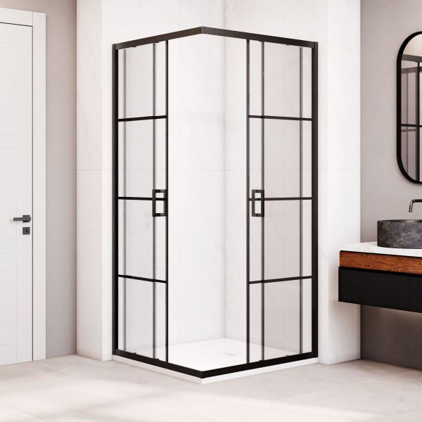 Душевой уголок RGW PA-34B 06083488-84 80x80 см чёрный