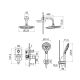 Душевой комплект IDDIS Ray RAYBL02i67 чёрный матовый Душевой комплект IDDIS Ray RAYBL02i67 чёрный матовый