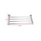 Полка для полотенец  Frap F3724 хром