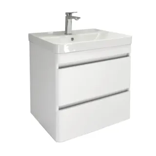 Тумба под раковину Comforty Валдай-60П2 00-00020675 белый матовый