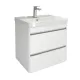 Тумба под раковину Comforty Валдай-60П2 00-00020675 белый матовый