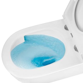 Унитаз подвесной Azario Nata AZ-5102T-WHT безободковый торнадо белый