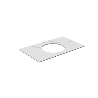 Столешница для накладных раковин Kerama Marazzi Монте Тиберио PL5.SG50008220R\80 80 см белый натуральный