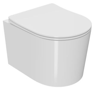 Подвесной унитаз Point Веста PN41701 безободковый белый Подвесной унитаз Point Веста PN41701 безободковый белый