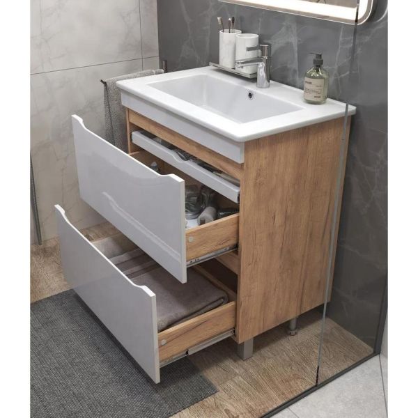 Тумба под раковину напольная Vigo Grani tn.GRI.ELI.60.2Y 60 см дуб золотой